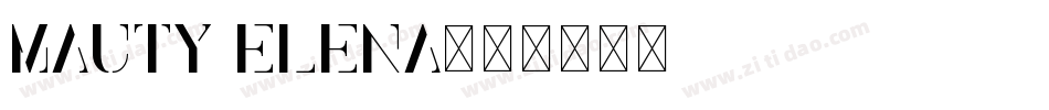 Mauty Elena字体转换